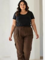 Calça Jogger Feminina Plus Size Linho Social - Imagem 2