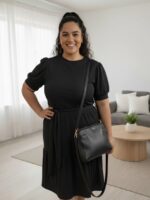 Vestido Feminino Plus Size Midi Canelado - Imagem 2