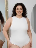 Body Feminino Plus Size Suplex Sem Manga - Imagem 6