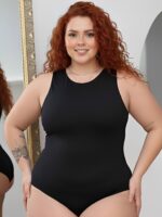 Body Feminino Plus Size Suplex Sem Manga