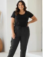 Calça Jogger Feminina Plus Size Linho Social - Imagem 7