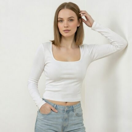 Blusinha Manga Longa Em Suplex